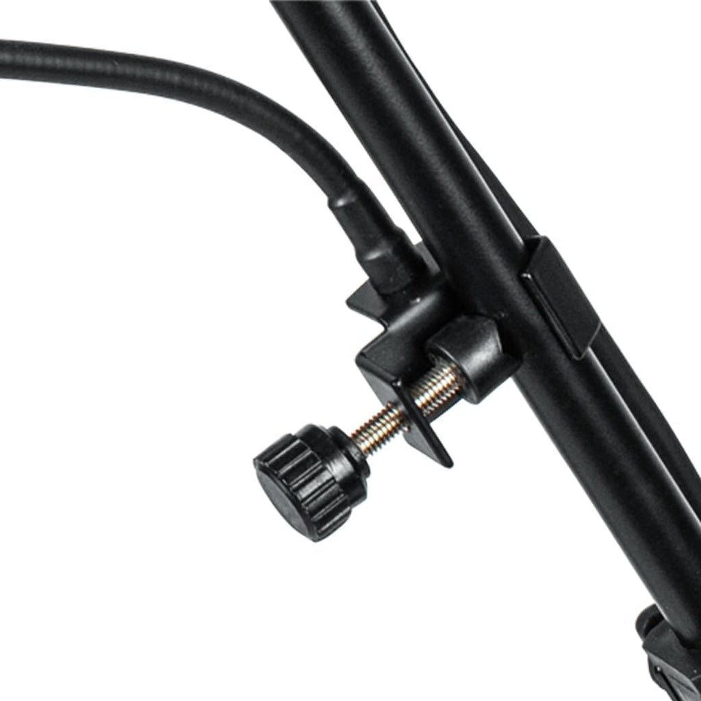 Metal Pop Filter with 12.4" Gooseneck (GFW-POPFILTER-MTL) | Great for Podcasting, Broadcasting, Content Creation, Angled Slats Divert Air for Cleaner Vocal Sound, Fits Stands up to 18Mm