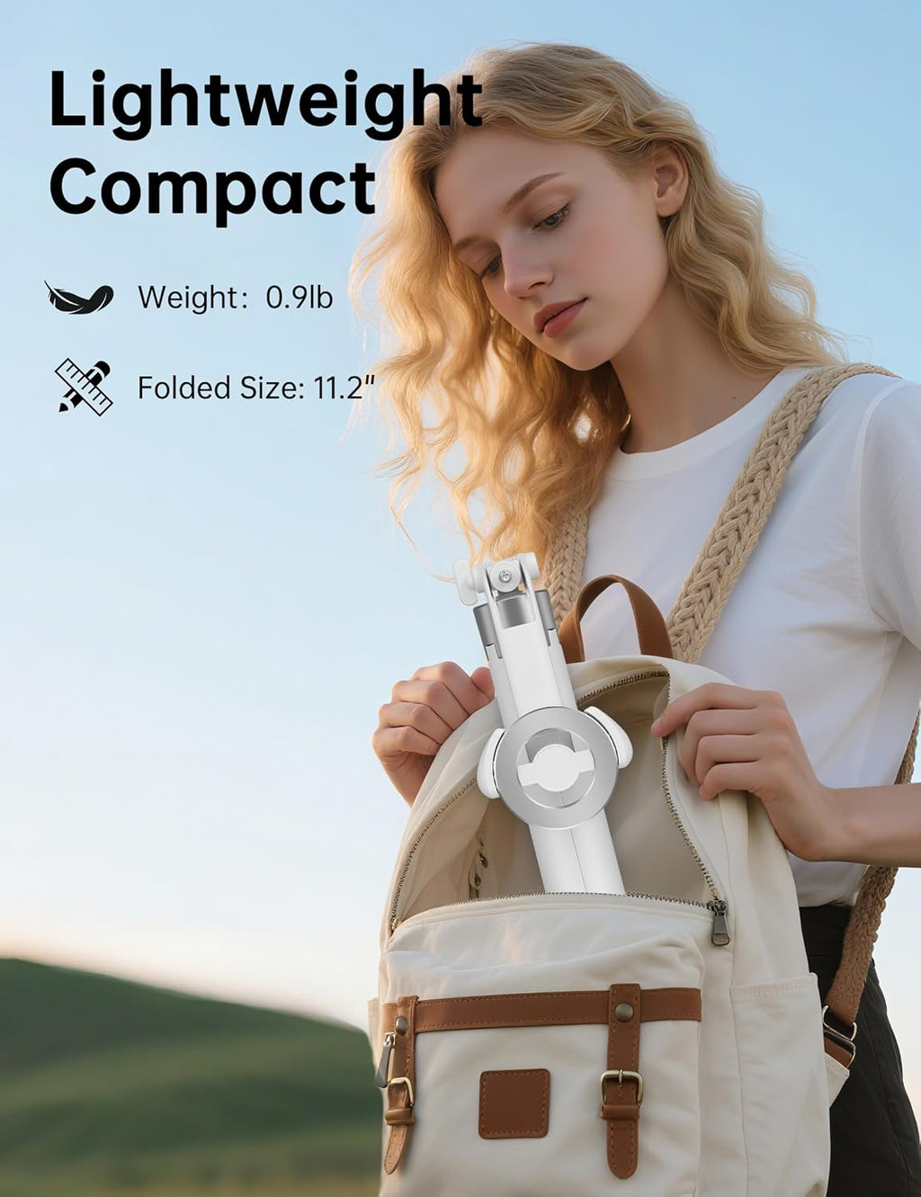 70" Magnetic Tripod for Iphone Magsafe, Extendable Selfie Stick Tripod | Rechargeable Remote & Magnetic Holder, 360° Rotatable Cell Phone Tripods Stand for Video Recording & Content Creation