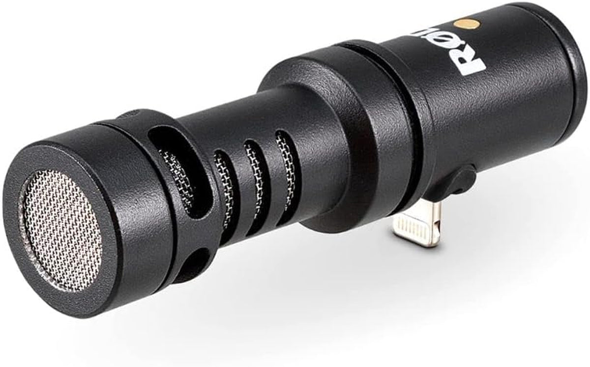 RØDE Videomic Me-L Compact Directional Smartphone Microphone for Iphone® or Ipad® with Lightning Connector for Mobile Filmmaking and Content Creation | Lightning Connector with Cardioid Pattern and Headphone Jack for Vlogging, Journalism and Music