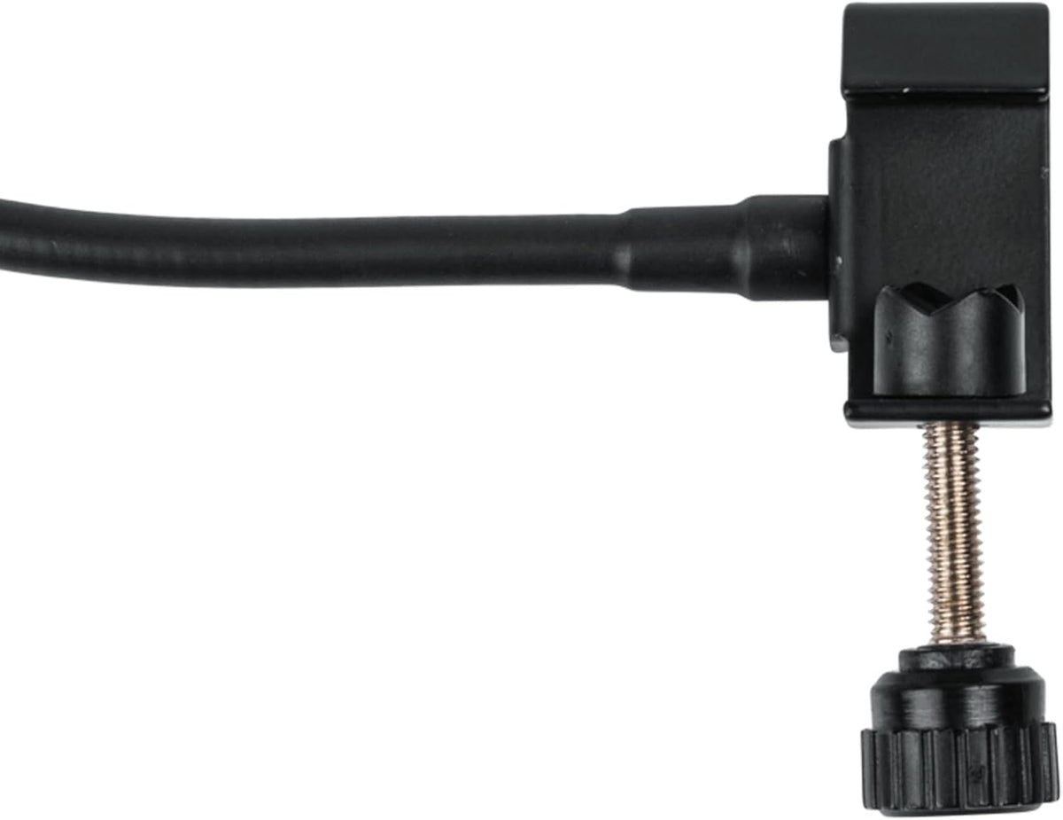 Metal Pop Filter with 12.4" Gooseneck (GFW-POPFILTER-MTL) | Great for Podcasting, Broadcasting, Content Creation, Angled Slats Divert Air for Cleaner Vocal Sound, Fits Stands up to 18Mm
