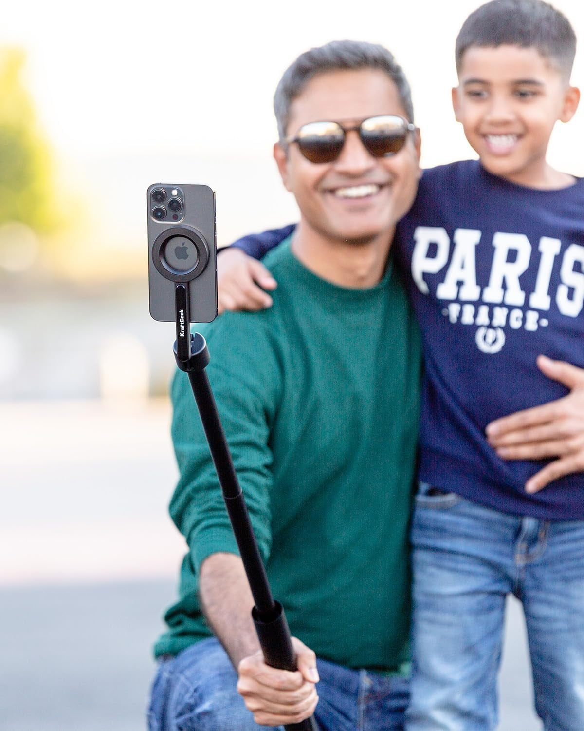 Magnetic Phone Tripod for Iphone, 64" Selfie Stick for Magsafe | N52 Magnetic Mount, Reinforced Aluminum, Portable Cell Phone Tripod Stand with Remote for Travel & Video Recording