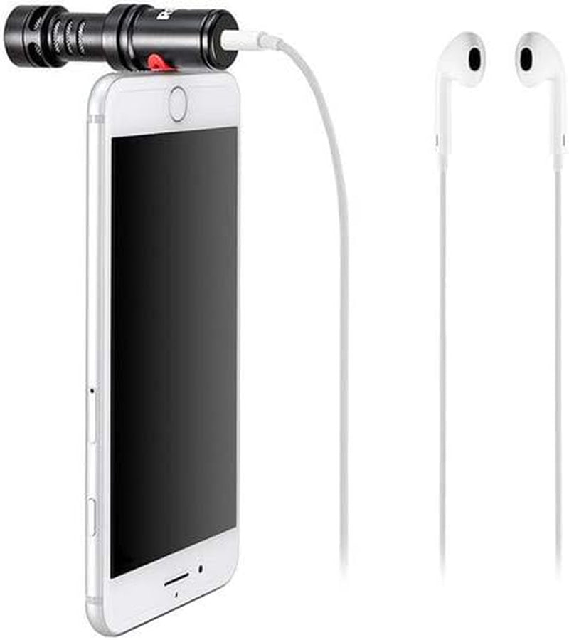 RØDE Videomic Me-L Compact Directional Smartphone Microphone for Iphone® or Ipad® with Lightning Connector for Mobile Filmmaking and Content Creation | Lightning Connector with Cardioid Pattern and Headphone Jack for Vlogging, Journalism and Music