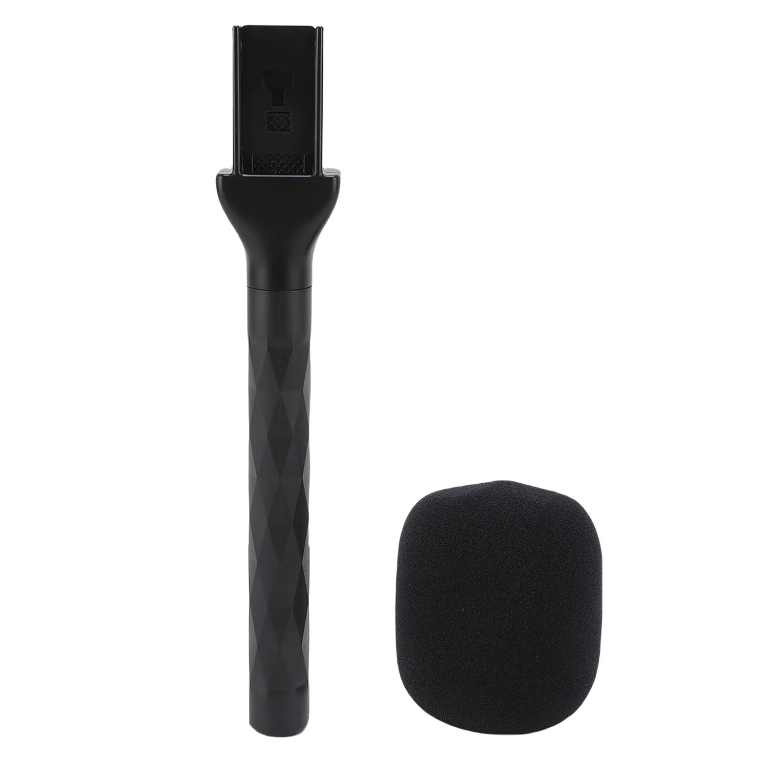 Microphone Handle Fit for  MIC 1/2 MIC Mini Microphone Handheld Wireless Lav Mic Adapter with Foam Mic Handle