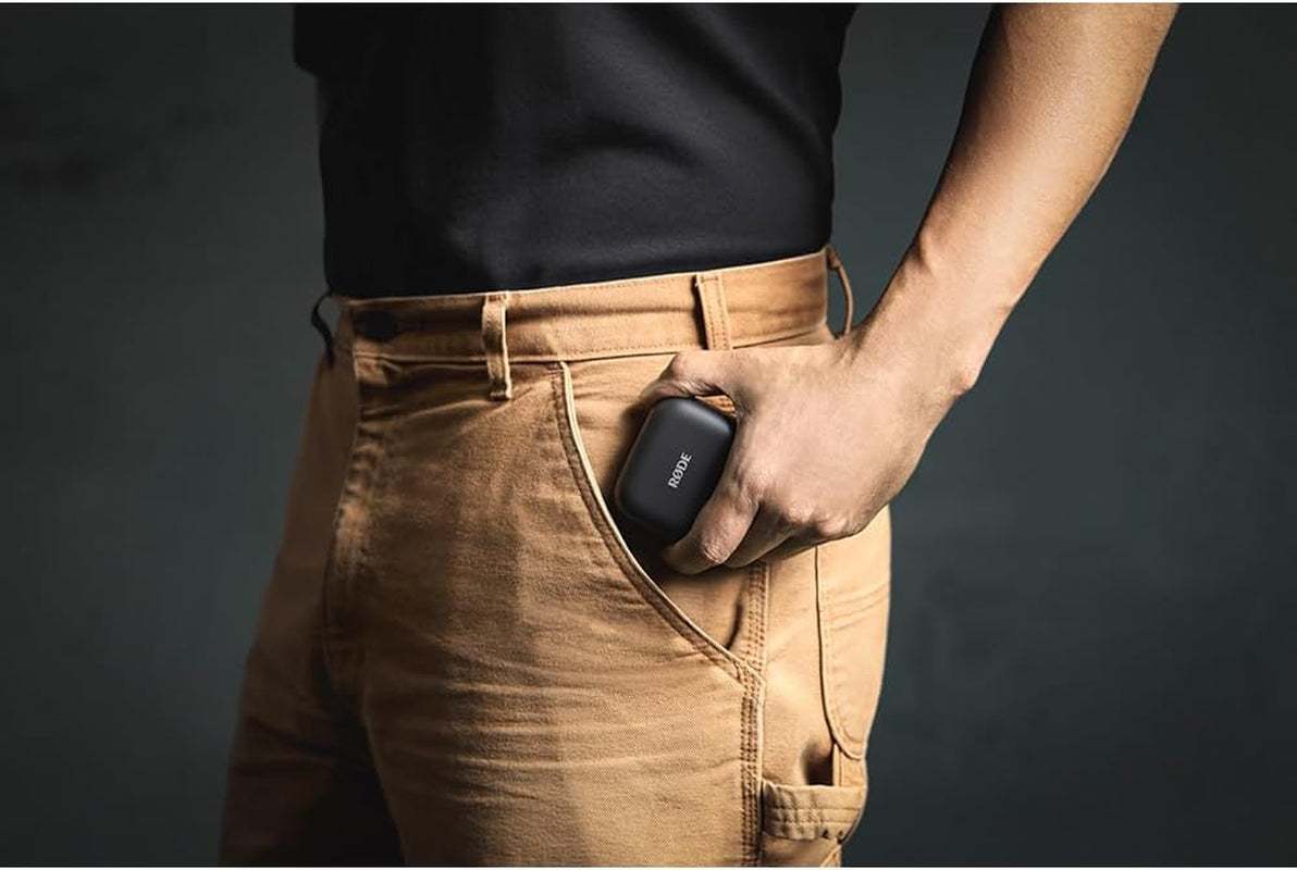 RØDE Wireless Micro - Compact Wireless Microphone, Two Mics with Charge Case for Smartphone Content Creation - USB-C, Black | Two Mics with Charge Case for Smartphone Content Creation, USB-C, Black